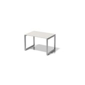 Schreibtisch,HxBxT 740x1200x800mm,Platte grauweiß,Kufengestell silber