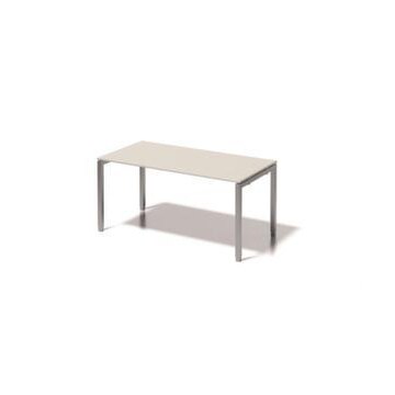 Höhenverstellbarer Schreibtisch,HxBxT 650-850x1600x800mm,Platte grauweiß