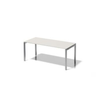 Höhenverstellbarer Schreibtisch,HxBxT 650-850x1800x800mm,Platte grauweiß