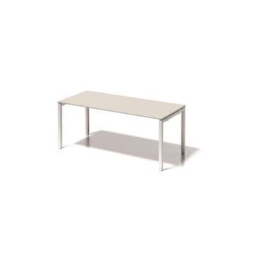 Höhenverstellbarer Schreibtisch,HxBxT 650-850x1800x800mm,Platte grauweiß