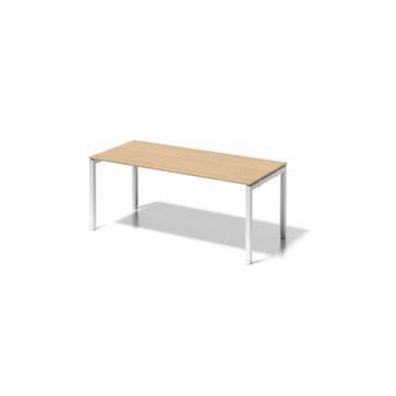 Höhenverstellbarer Schreibtisch,HxBxT 650-850x1800x800mm,Platte Ahorn