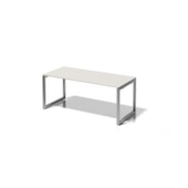 Schreibtisch,HxBxT 740x1800x800mm,Platte grauweiß,Kufengestell silber