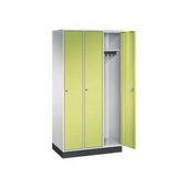 Garderobenschrank,RAL7035/RDS1108060,HxBxT 1950x920x500mm,3 Abt.