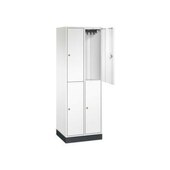 Doppelstöckiger Garderobenschrank,HxBxT 1950x620x500mm,2x2 Abt.