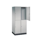 Großraum-Garderobenschrank,HxBxT 1950x820x600mm,2x2 Abt.,Abt. B 360mm