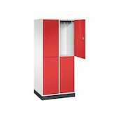 Großraum-Garderobenschrank,HxBxT 1950x820x600mm,2x2 Abt.,Abt. B 360mm