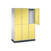 Doppelstöckiger Garderobenschrank,RAL7035/RDS1108060