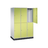 Doppelstöckiger Garderobenschrank,RAL7035/RDS1108060