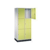 Großraum-Schließfachschrank,RAL7035/RDS1108060,HxBxT 1950x820x500mm