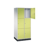 Großraum-Schließfachschrank,RAL7035/RDS1108060,HxBxT 1950x820x600mm