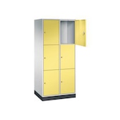 Großraum-Schließfachschrank,RAL7035/RDS0959059,HxBxT 1950x820x600mm