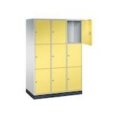 Großraum-Schließfachschrank,RAL7035/RDS0959059,HxBxT 1950x1220x600mm