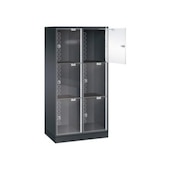 Großraum-Schließfachschrank,HxBxT 1750x820x500mm,2x3 Fächer,Zyl.-Schl.