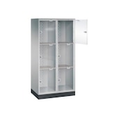 Großraum-Schließfachschrank,HxBxT 1750x820x500mm,2x3 Fächer,Zyl.-Schl.