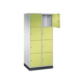 Großraum-Schließfachschrank,RAL7035/RDS1108060,HxBxT 1950x820x600mm