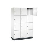 Großraum-Schließfachschrank,HxBxT 1950x1220x500mm,3x4 Fächer,Zyl.-Schl.