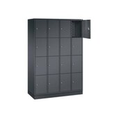 Schließfachschrank,RAL7035/RAL6027,HxBxT 1950x1220x500mm,4x4 Fächer