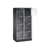 Großraum-Schließfachschrank,HxBxT 1750x820x500mm,2x4 Fächer,Zyl.-Schl.