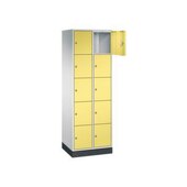 Schließfachschrank,RAL7035/RDS0959059,HxBxT 1950x620x500mm,2x5 Fächer