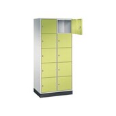 Großraum-Schließfachschrank,RAL7035/RDS1108060,HxBxT 1950x820x500mm