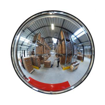Beobachtungsspiegel, ØxT 450x100mm, Spiegel Acrylglas, Rahmen schwarz