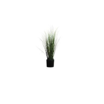 Kunstpflanze Gras, H 550mm, PVC, Topf Kunststoff schwarz