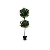 Kunstpflanze Lorbeerbaum,H 1650mm,Polyester/Holz,Topf Kunststoff schwarz