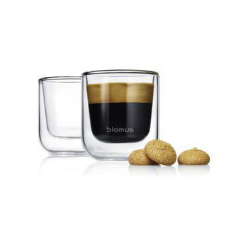 Espressotassen-Set, 2 Gläser, Thermoglas, 80ml je Tasse
