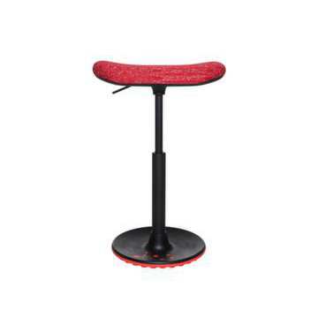 Sitz-/Stehhilfe,m. bewegliche Sitzmechanik,Skatebord-Sitz,Sitz Stoff rot