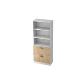 Hängeregistraturschrank,HxBxT 2004x800x420mm,2 HR-Auszüge,Korpus weiß