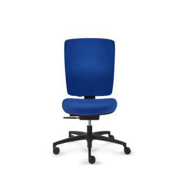 Bürodrehstuhl,Synchronmech.,Sitz Stoff blau,Sitz HxBxT 400-520x490x390mm