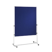 Moderationstafel,H 1950mm,Tafel HxB 1500x1200mm,Tafel Filz,blau