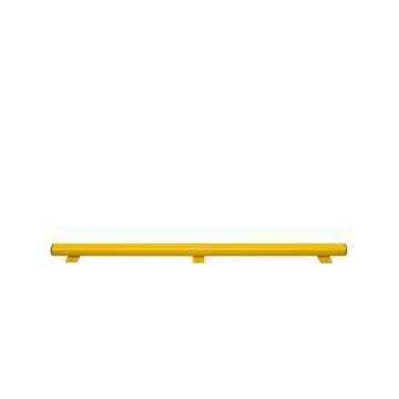 Rammschutzplanke,Unterfahrschutz,f. innen/außen,HxL 86x1750mm,Stahl,gelb