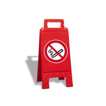 Verbotsschild,Rauchen verboten,Bodenaufsteller,Kunststoff,rot
