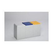 Wertstoff-Sammelbox, 3x60l, HxBxT 570x1060x405mm