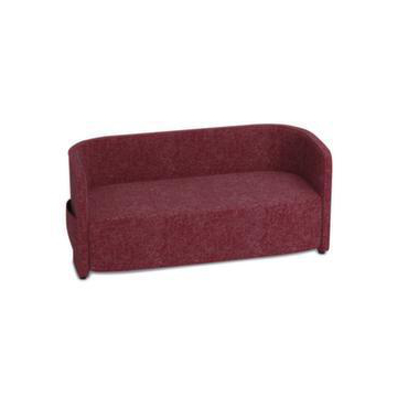 Sofa, 2-Sitzer, Stoff rot, HxBxT 760x1570x760mm, 2 Seitentaschen