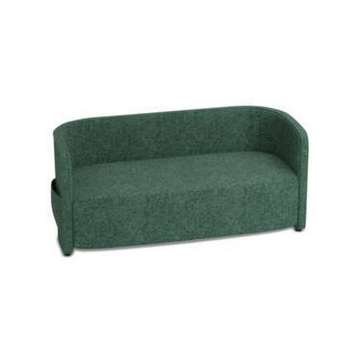 Sofa, 2-Sitzer, Stoff türkis, HxBxT 760x1570x760mm, 2 Seitentaschen