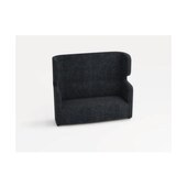 Sofa,2-Sitzer,schallabsorbierend,Stoff dunkelgrau,HxBxT 1330x1570x760mm