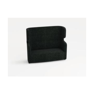 Sofa,2-Sitzer,schallabsorbierend,Stoff anthrazit,HxBxT 1330x1570x760mm