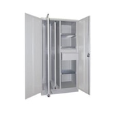 Vertikalschrank, HxBxT 1950x1000x600mm, Doppel-Flügeltür, 3 Ebene(n)