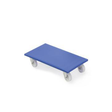 Kastenroller,Tragl. 500kg,Ladefl. LxB 600x350mm,Holzplatte,Farbe blau