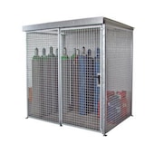 Gasflaschen-Depot,f. 48xØ 230mm Flasche,HxBxT 2190x2100x1500mm,m. Dach