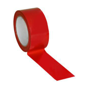 Bodenmarkierungsband, PVC, rot, Band LxB 33mx50mm