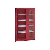 Schwerlast-Flügeltürenschrank,HxBxT 1950x1100x641mm,Lackierung RAL3003