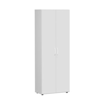 Büroschrank, HxBxT 2160x800x420mm, 5xHolzboden, 6 OH, Korpus lichtgrau