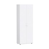 Büroschrank,HxBxT 2160x800x420mm,5xHolzboden,6 OH,Korpus weiß,Front weiß