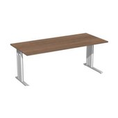 Höhenverstellbarer Schreibtisch,HxBxT 680-820x1800x800mm,Platte Nussbaum