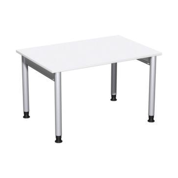Höhenverstellbarer Schreibtisch, HxBxT 680-800x1200x800mm, Dekor weiß
