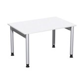 Höhenverstellbarer Schreibtisch, HxBxT 680-820x1200x800mm, Platte weiß