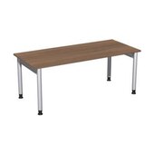 Höhenverstellbarer Schreibtisch,HxBxT 680-820x1800x800mm,Platte Nussbaum